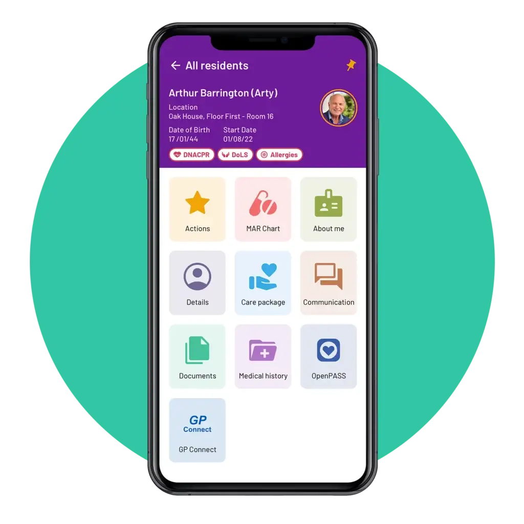 everyLIFE PASS Care Planning Software: personal profile