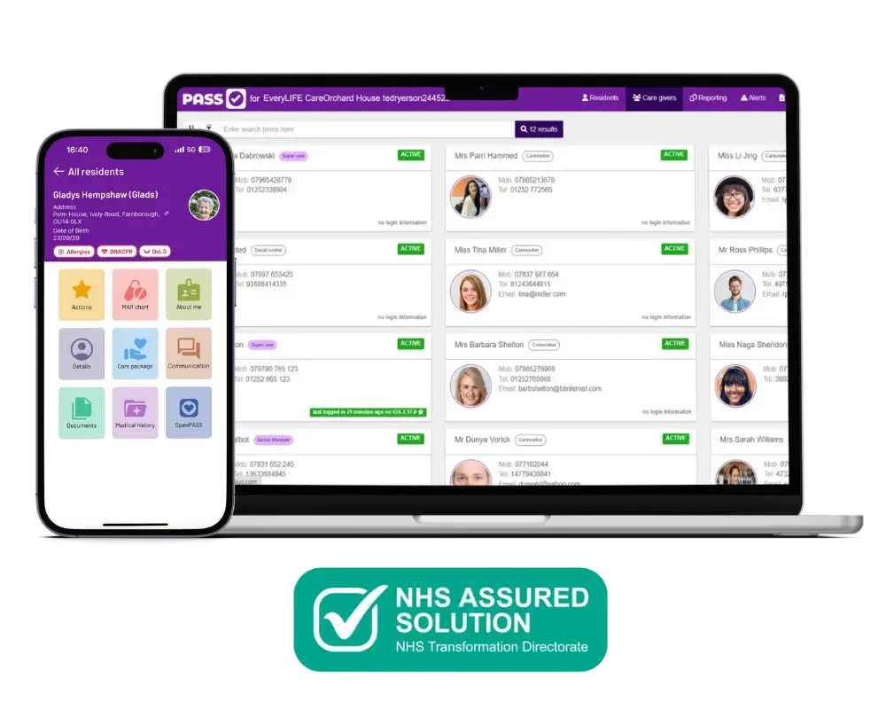 everyLIFE PASS NHS Assured Solution for Digital Social Care Records