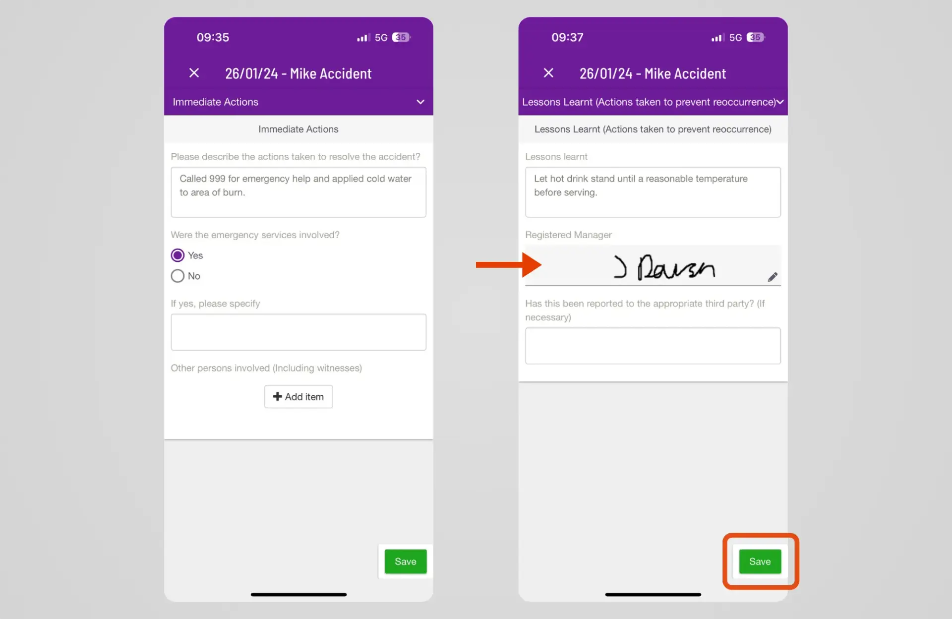 PASS everyLIFE Technologies Incident Reporting Smartphone app 1