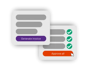 Approve all Generate invoice