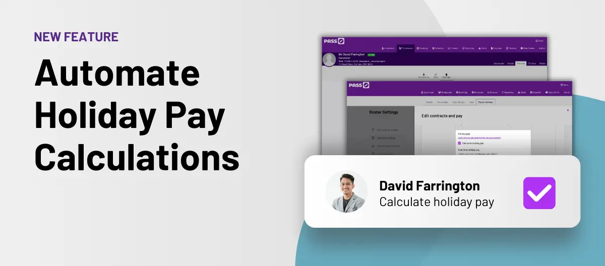 PASS everyLIFE automate holiday pay calculations